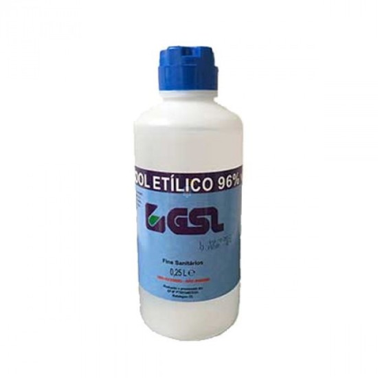 ÁLCOOL ETÍLICO 96% 250ML